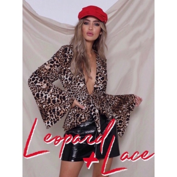 Runaway The Label - Women’s REOW Leopard Tie Top - Brown - Picture 4 of 9